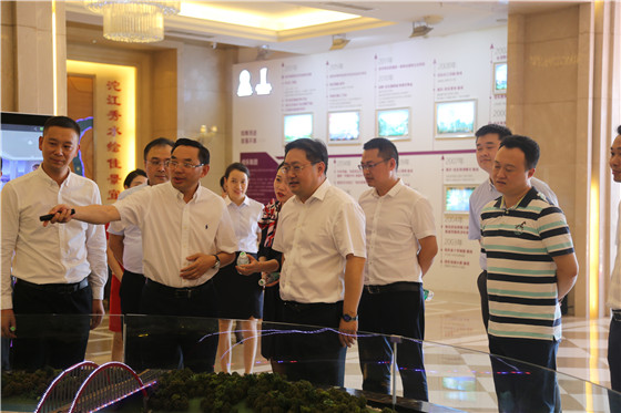 遂宁市委常委 、副市长袁超考察尊龙集团世纪城：接待尊龙集团集团到遂宁投资